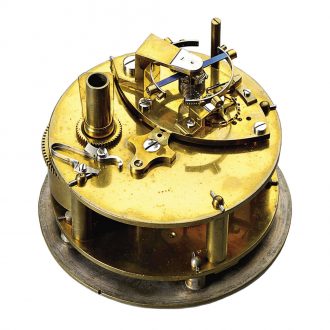 Impressive French deck chronometer in heavy mahogany box Circa 1829