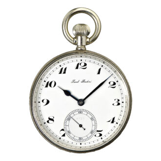 Rare Swiss nickel deck watch made for the French navy Circa 1910