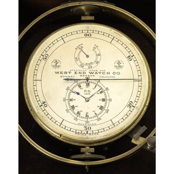 Swiss deck chronometer with 52h power reserve Circa 1920 Swiss deck chronometer with 52h power reserve Circa 1920