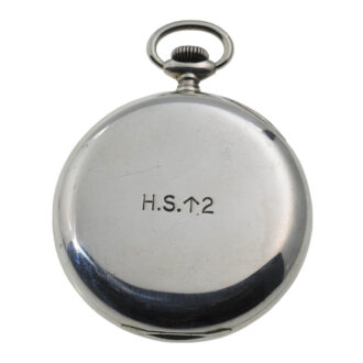 Swiss silver open faced deck watch of the Royal Navy Circa 1944
