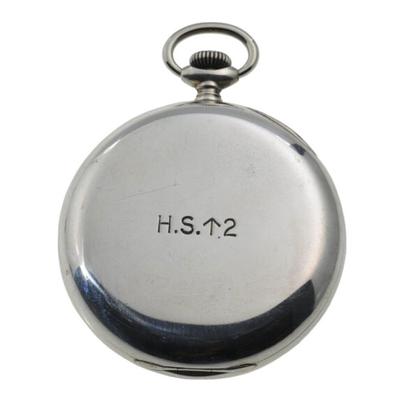 Swiss silver open faced deck watch of the Royal Navy Circa 1944 Swiss silver open faced deck watch of the Royal Navy Circa 1944