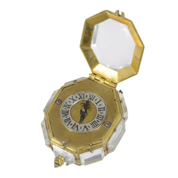 Rare French gilt and rock crystal Renaissance pendant watch Circa 1650 Rare French gilt and rock crystal Renaissance pendant watch Circa 1650