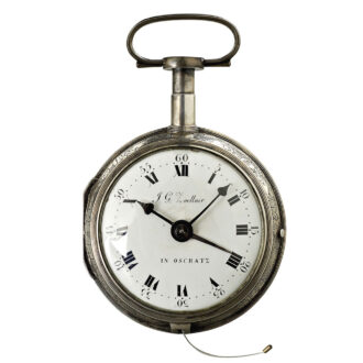 German repeating coach clock with self-strike and alarm Circa 1700
