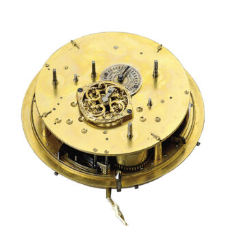 Swiss fire-gilded grande sonnerie repeating coach clock Circa 1790