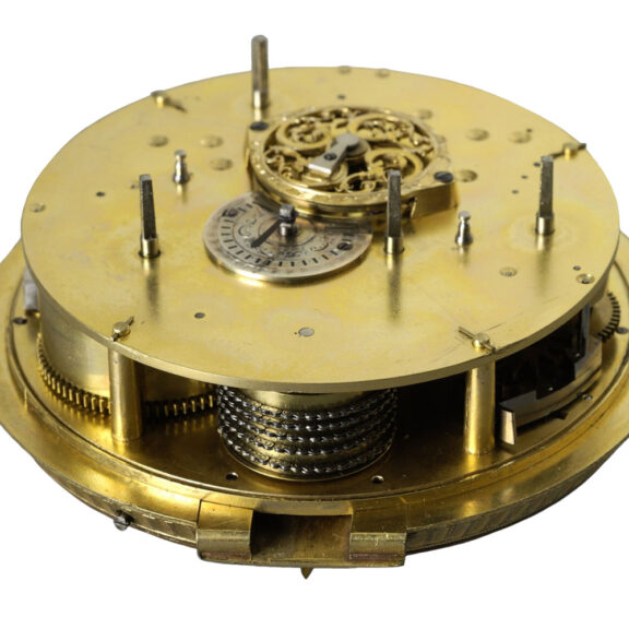 Swiss fire-gilded grande sonnerie repeating coach clock Circa 1790 Swiss fire-gilded grande sonnerie repeating coach clock Circa 1790