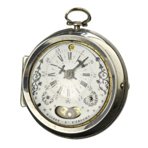 Dutch silver verge with date and mock pendulum Circa 1650