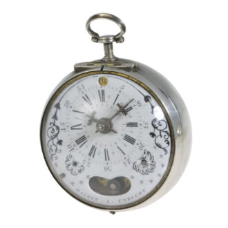 Dutch silver verge with date and mock pendulum Circa 1650