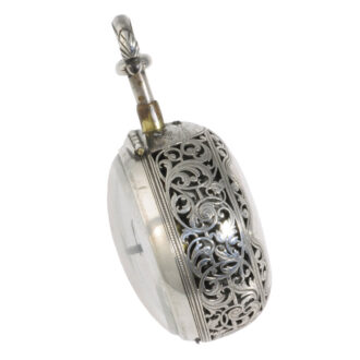 English pair-cased half-quarter repeating verge watch Circa 1750