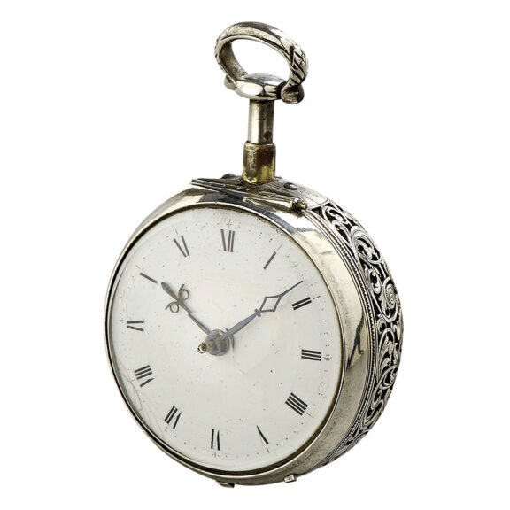 English pair-cased half-quarter repeating verge watch Circa 1750 English pair-cased half-quarter repeating verge watch Circa 1750