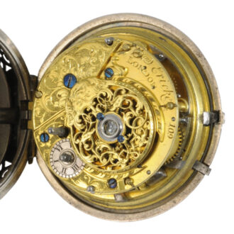 English pair-cased half-quarter repeating verge watch Circa 1750