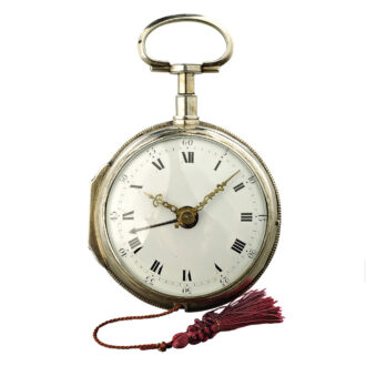 French repeating eight days coach clock with alarm Circa 1760