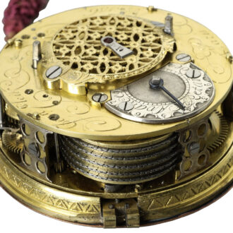 French repeating eight days coach clock with alarm Circa 1760