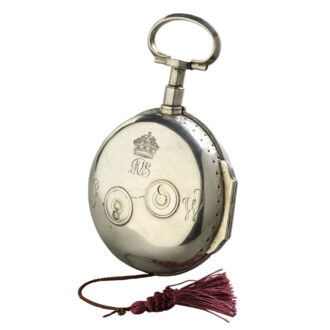 French repeating eight days coach clock with alarm Circa 1760