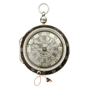 Austrian pair-cased repeating coach clock with alarm Circa 1760