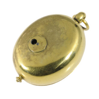 German/English gilt oval Puritan-style pendant watch Circa 1630