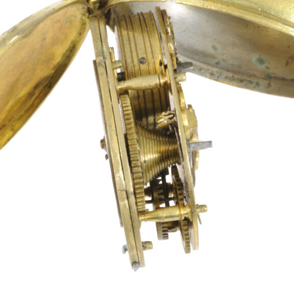 German/English gilt oval Puritan-style pendant watch Circa 1630 German/English gilt oval Puritan-style pendant watch Circa 1630