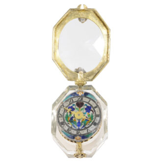 Important French rock crystal octagonal pendant watch Circa 1650
