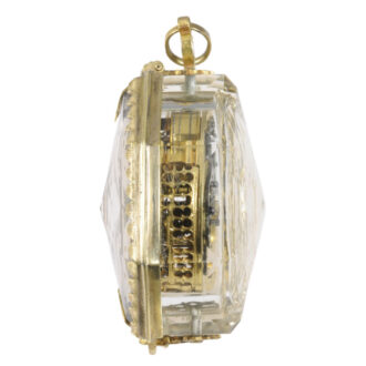 Important French rock crystal octagonal pendant watch Circa 1650