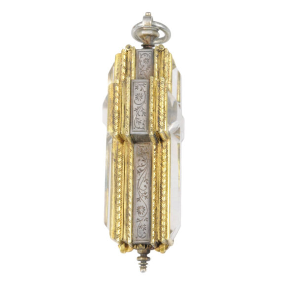 German rock crystal crucifix-shaped pendant watch Circa 1640 German rock crystal crucifix-shaped pendant watch Circa 1640