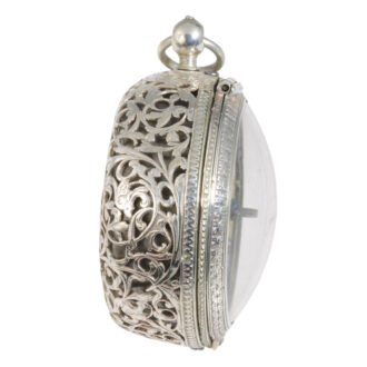Rare German silver one-handed verge watch with alarm Circa 1690 Rare German silver one-handed verge watch with alarm Circa 1690