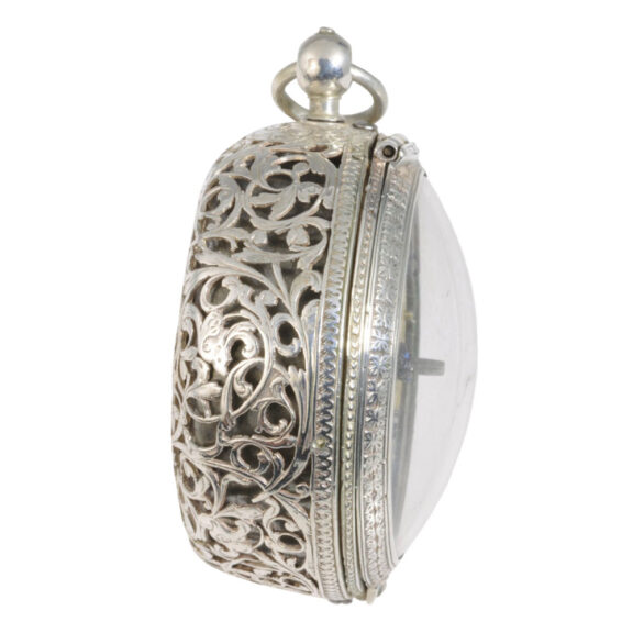 Rare German silver one-handed verge watch with alarm Circa 1690 Rare German silver one-handed verge watch with alarm Circa 1690