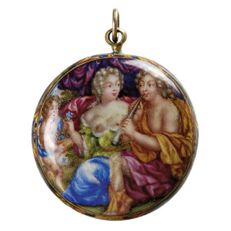 Important Swiss 22K gold and enamel verge watch Circa 1680