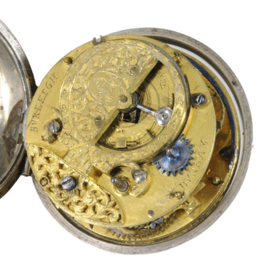 Fine English silver pair-cased verge pocket watch Circa 1700 Fine English silver pair-cased verge pocket watch Circa 1700