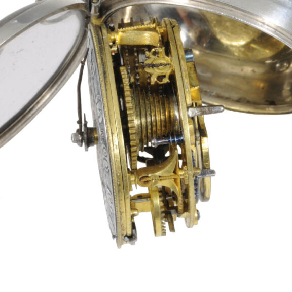 Fine English silver pair-cased verge pocket watch Circa 1700 Fine English silver pair-cased verge pocket watch Circa 1700