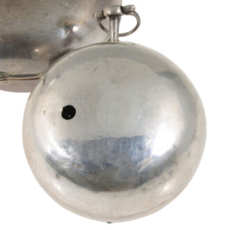English silver pair-cased verge watch with date Circa 1700