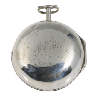 English pair-cased verge with date, day and night indication Circa 1700