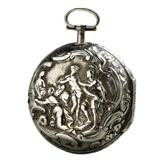 Remarkable Swiss/Dutch pair-cased repoussé watch Circa 1770
