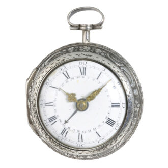 Remarkable Swiss/Dutch pair-cased repoussé watch Circa 1770 Remarkable Swiss/Dutch pair-cased repoussé watch Circa 1770