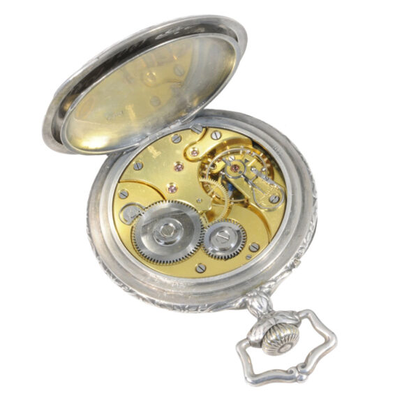 Rare Swiss silver open faced shooting contest prize watch Circa 1901 Rare Swiss silver open faced shooting contest prize watch Circa 1901