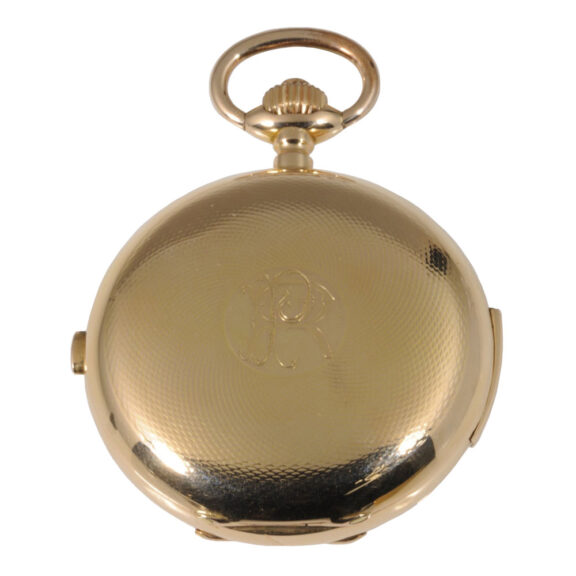 Swiss complicated 18K gold watch for the Italian market Circa Swiss complicated 18K gold watch for the Italian market Circa