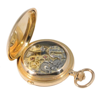 Swiss complicated 18K gold watch for the Italian market Circa