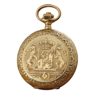 Decorative German 14K rose gold presentation watch Circa 1910