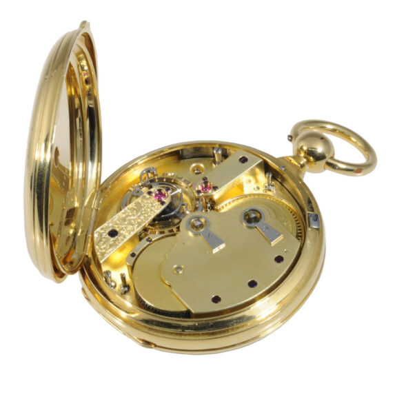 Swiss gold chronometer made for the Spanish market Circa 1860 Swiss gold chronometer made for the Spanish market Circa 1860