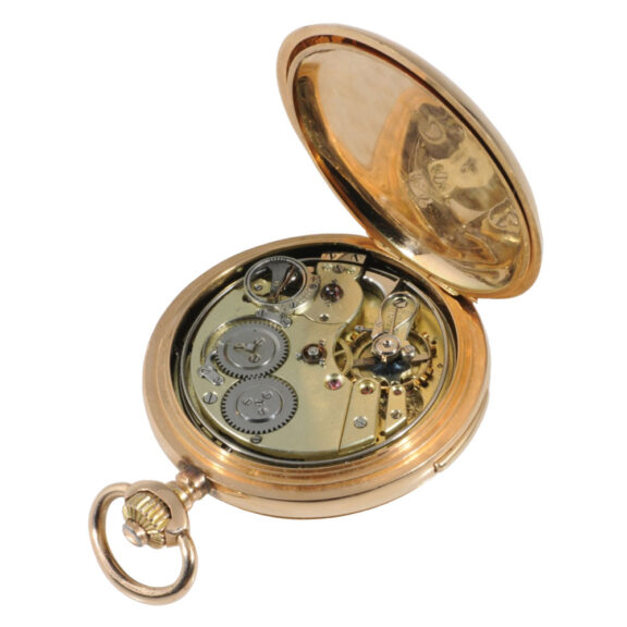 Swiss rose gold repeating watch with Jacquemarts Circa 1895 Swiss rose gold repeating watch with Jacquemarts Circa 1895