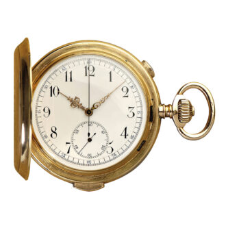 Swiss 14K rose gold minute repeating chronograph Circa 1900