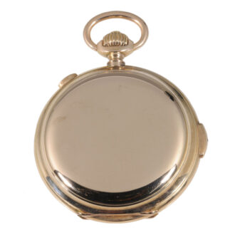 Swiss 14K rose gold minute repeating chronograph Circa 1900