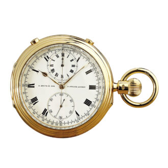 Historically important English flying tourbillon chronograph Circa 1901