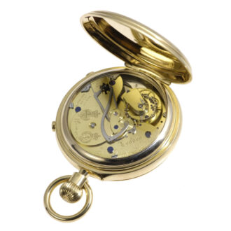 Historically important English flying tourbillon chronograph Circa 1901