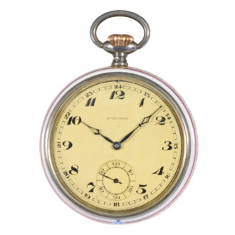 Extremely rare German Meissen porcelain lever watch Circa 1925