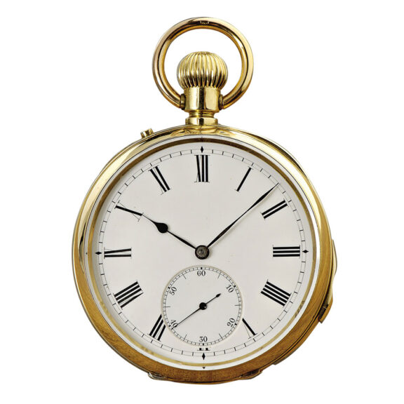 Swiss 18K gold minute repeating precision watch Circa 1900