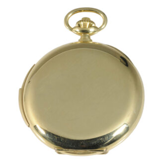 Elegant Swiss 18K gold minute repeating lever watch Circa 1880