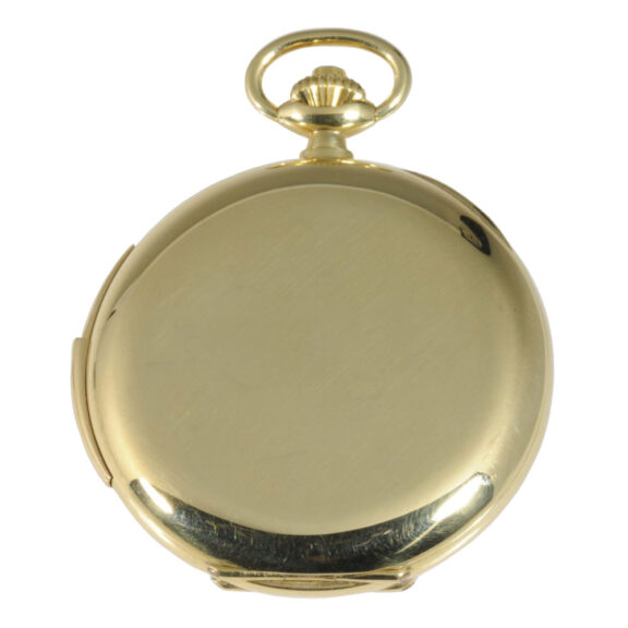 Elegant Swiss 18K gold minute repeating lever watch Circa 1880 Elegant Swiss 18K gold minute repeating lever watch Circa 1880