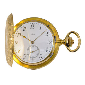 Swiss gold repeating lever with self-strike and carillon Circa 1905