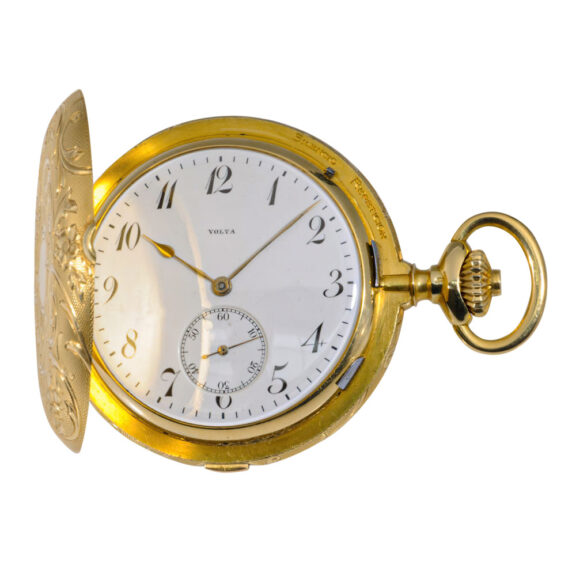 Swiss gold repeating lever with self-strike and carillon Circa 1905 Swiss gold repeating lever with self-strike and carillon Circa 1905