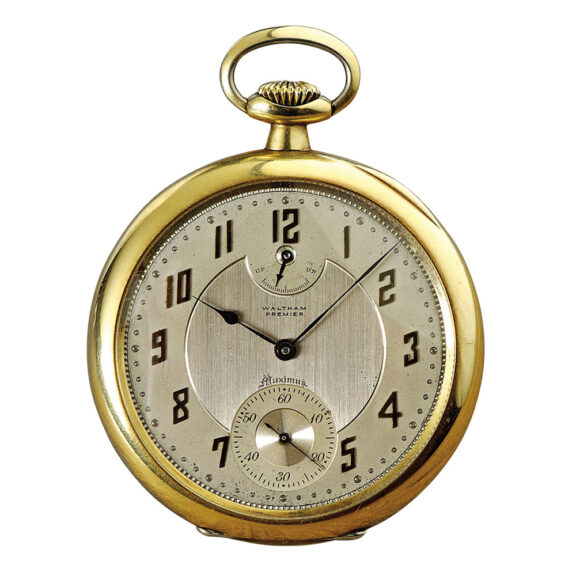High-quality American gold watch with power reserve Circa 1908