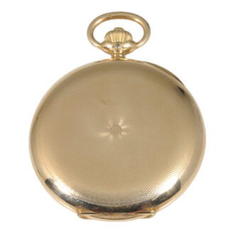 Swiss 14K rose gold hunting cased lever watch Circa 1917